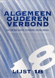 Algemeen Ouderen Verbond poster